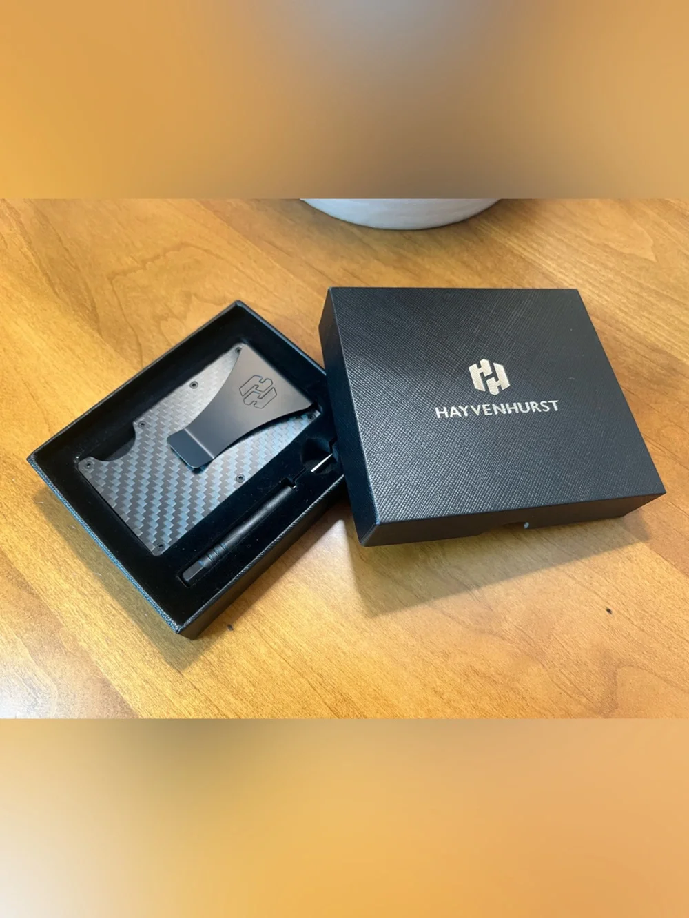RFID Men’s Carbon Fiber Wallet with Money Clip